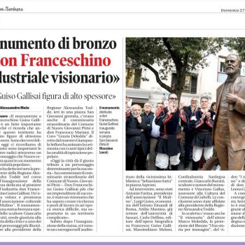 Inaugurata la statua dedicata...