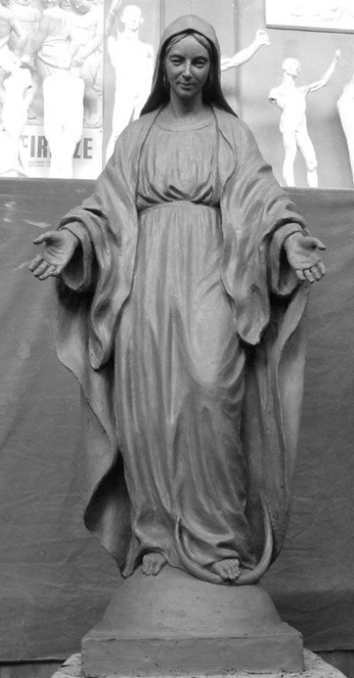 Immacolata Concezione, creta, h cm 130, 2008