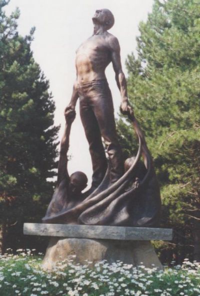 Monument to the donor, bronze, h 240 cm, 1997