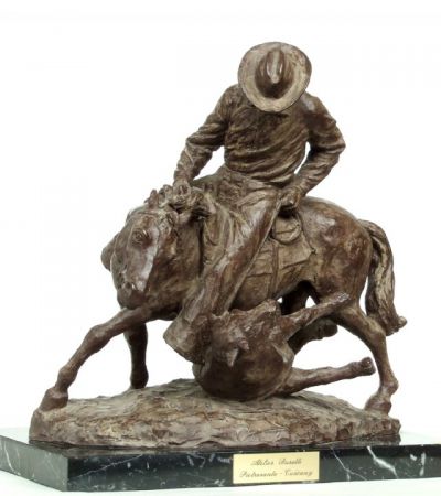 Rodeo, bronzo, h 39 x 37 x 31, 2004