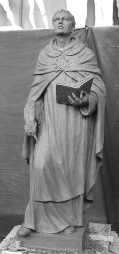 San Tommaso d’Aquino, creta, h cm 100, 2008