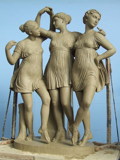 Le Ore Danzanti, creta, (h cm 100) 2019