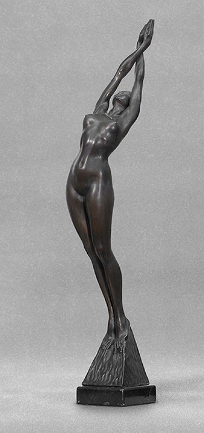 Elevation, bronze, 73 x 14 x 16 h, 1988 (Photo Giorgio Cespa)