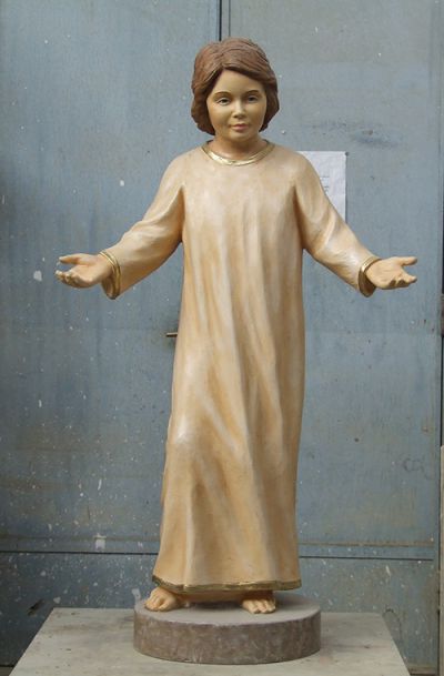 Gesù Bambino, resina, 2015