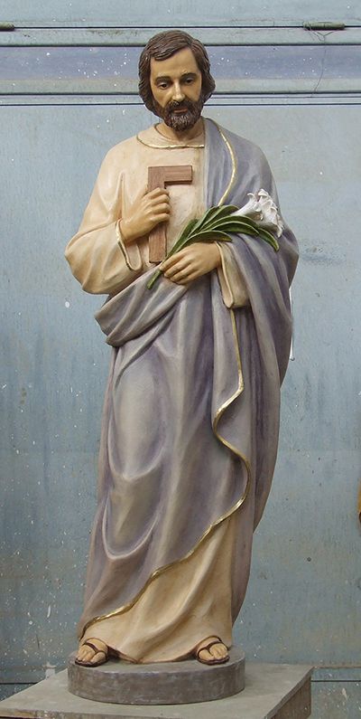 San Giuseppe (h cm 160) copia in resina, 2015