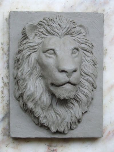 Testa di leone, creta, 2015