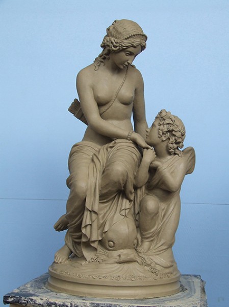 Amore prigioniero, creta (2022) Copia dall’originale di Giovanni Fontana (1821)