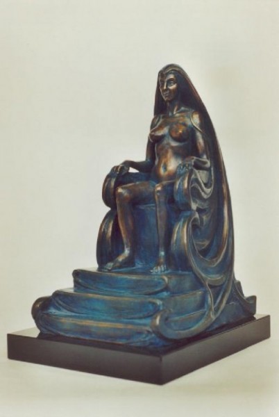 The Priestess, bronze, h 33x19x23, 1999