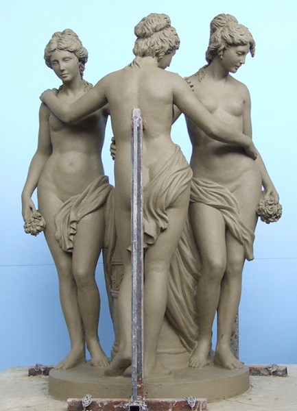 Le Tre Grazie, clay, (h cm 100) 2017