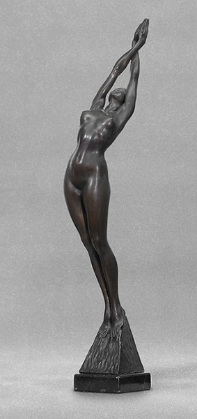 Elevation, bronze, 73 x 14 x 16 h, 1988 (Photo Giorgio Cespa)